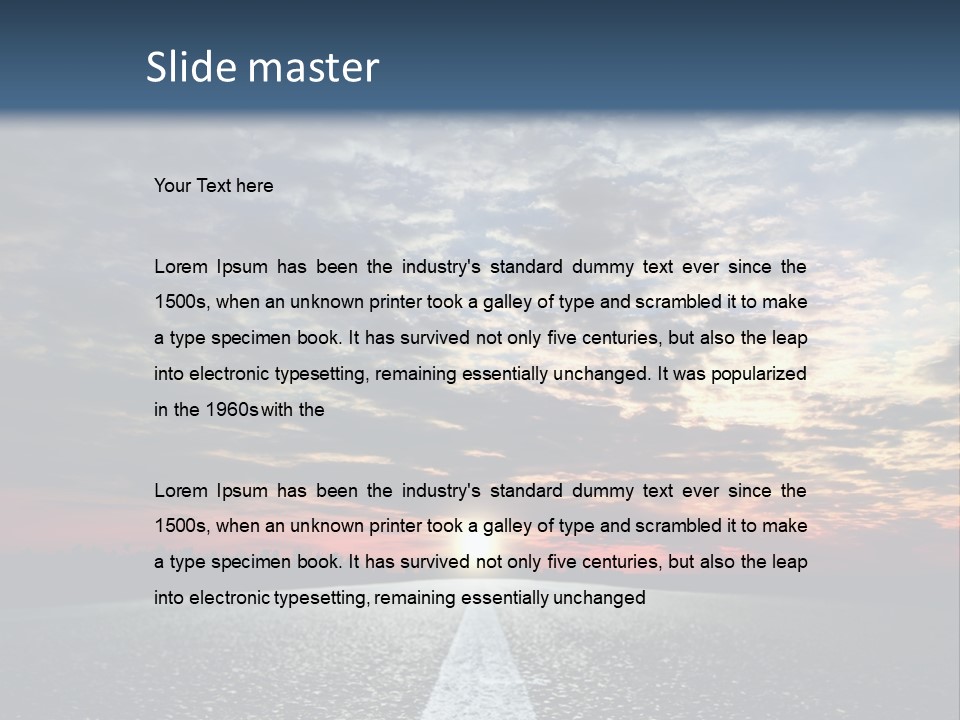 Turn Blur Sky PowerPoint Template