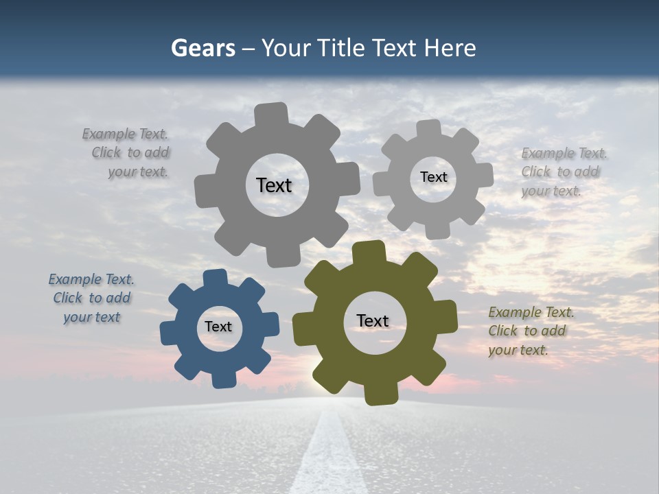 Turn Blur Sky PowerPoint Template