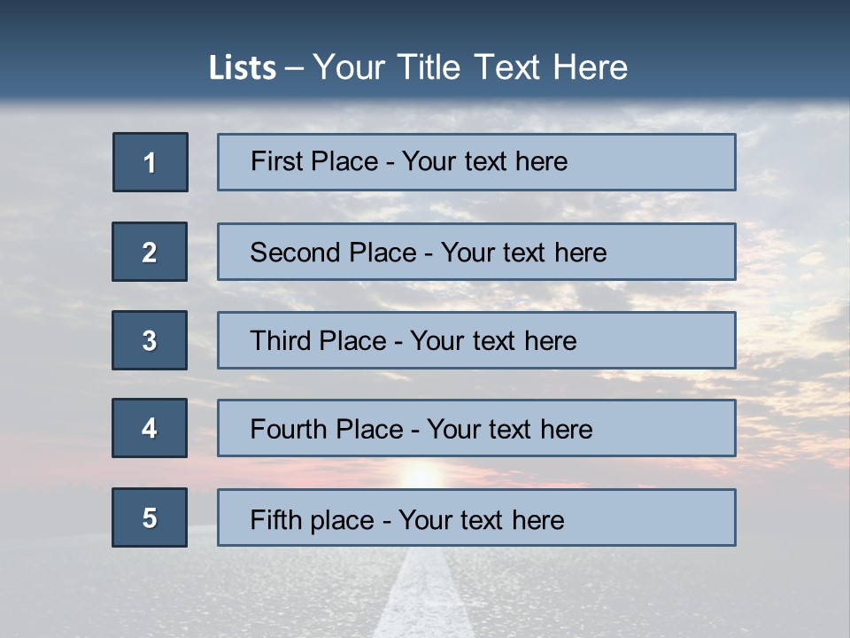 Turn Blur Sky PowerPoint Template