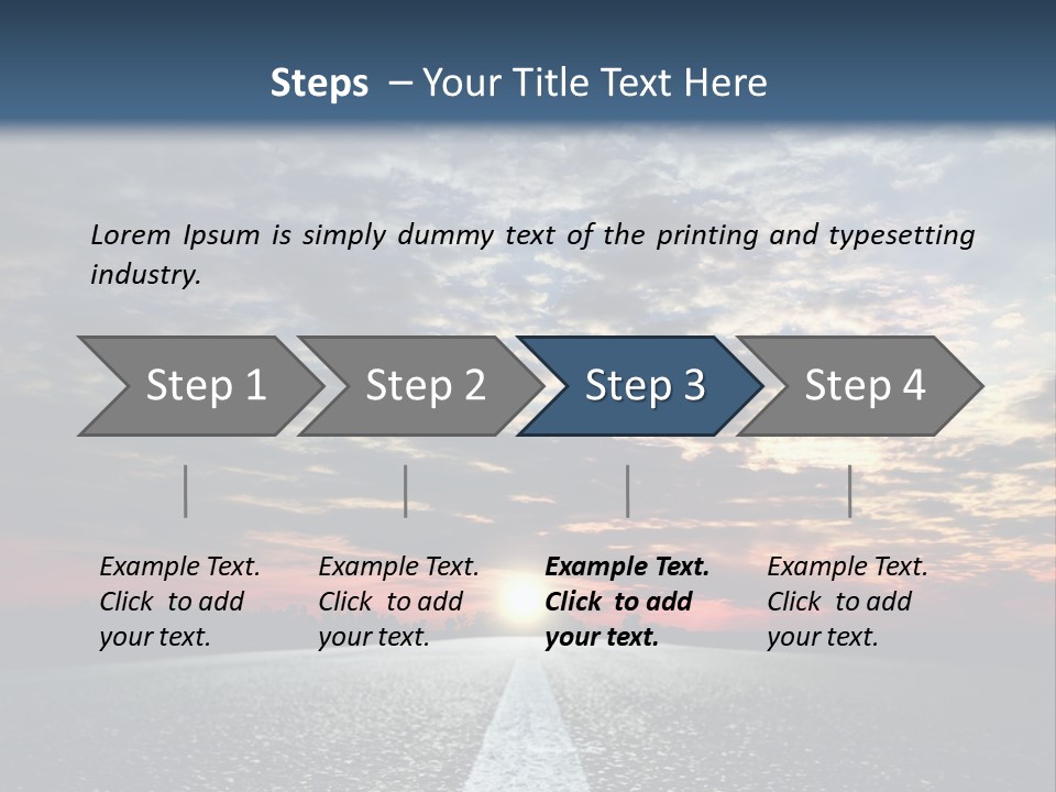 Turn Blur Sky PowerPoint Template
