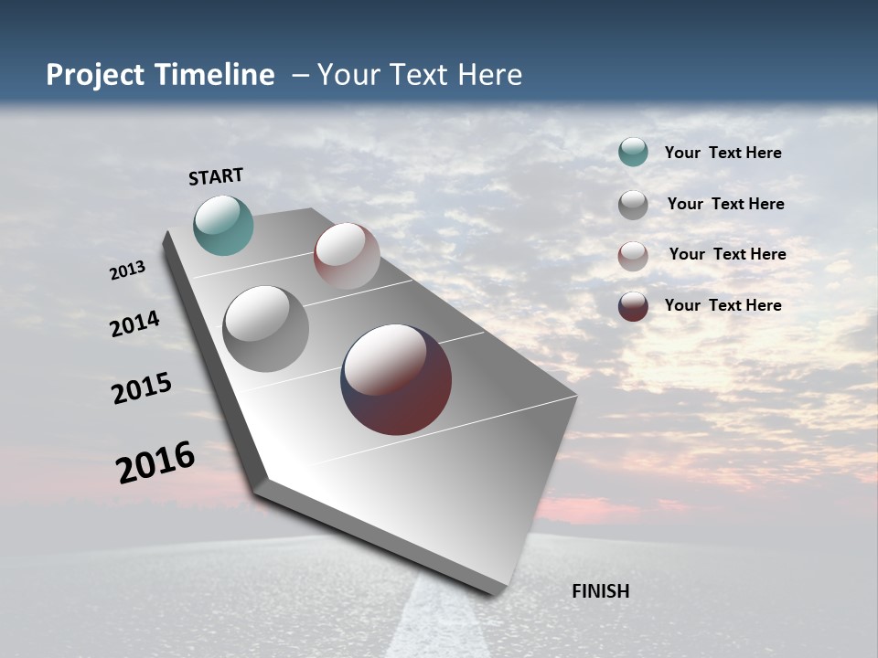 Turn Blur Sky PowerPoint Template