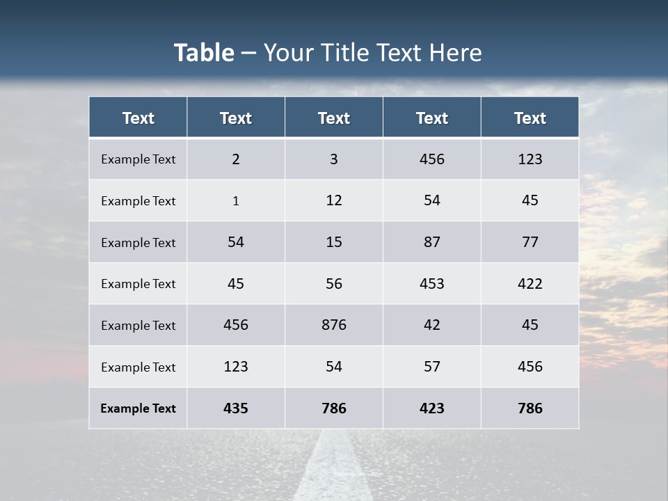 Turn Blur Sky PowerPoint Template