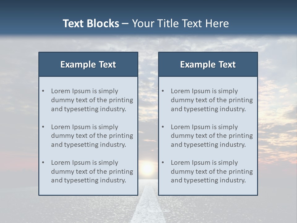 Turn Blur Sky PowerPoint Template