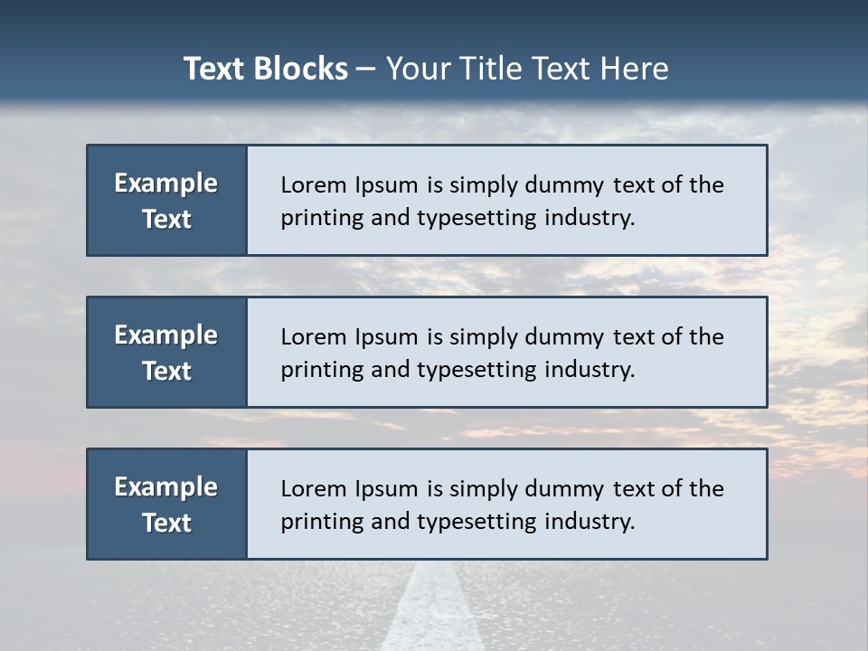 Turn Blur Sky PowerPoint Template
