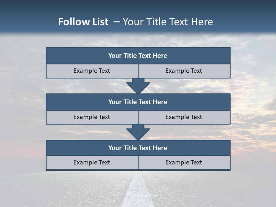 Turn Blur Sky PowerPoint Template