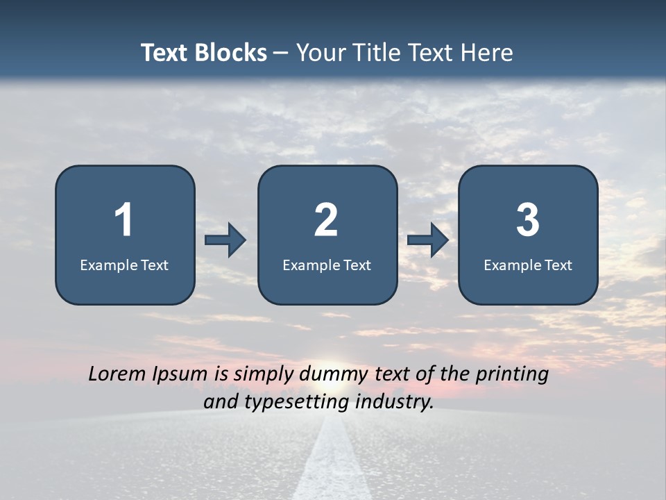 Turn Blur Sky PowerPoint Template