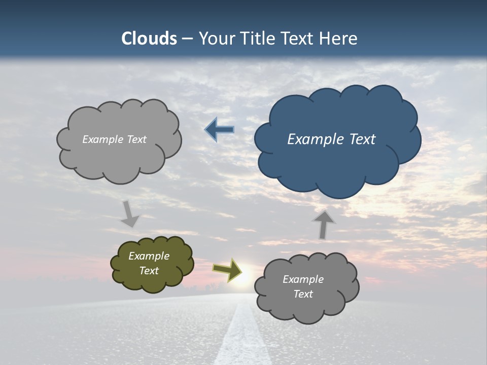 Turn Blur Sky PowerPoint Template