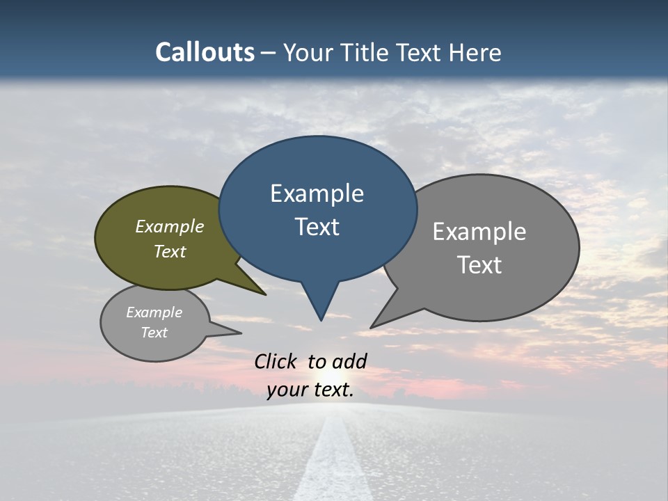Turn Blur Sky PowerPoint Template