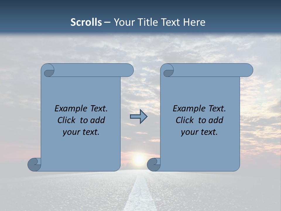 Turn Blur Sky PowerPoint Template