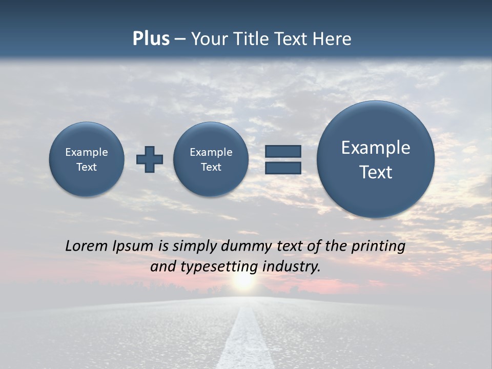 Turn Blur Sky PowerPoint Template