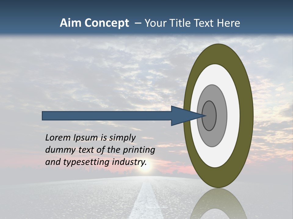 Turn Blur Sky PowerPoint Template