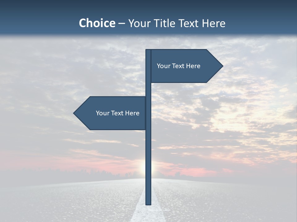Turn Blur Sky PowerPoint Template