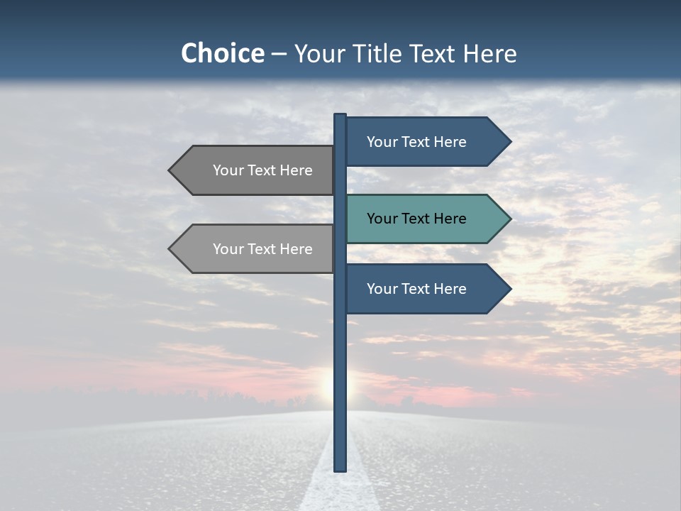 Turn Blur Sky PowerPoint Template