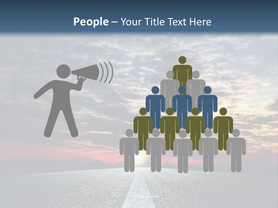 Turn Blur Sky PowerPoint Template