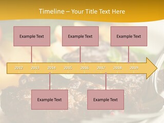 Dinner Fork Arugula PowerPoint Template