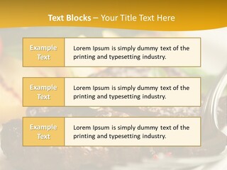 Dinner Fork Arugula PowerPoint Template