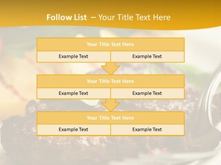 Dinner Fork Arugula PowerPoint Template