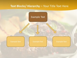 Dinner Fork Arugula PowerPoint Template