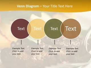 Dinner Fork Arugula PowerPoint Template