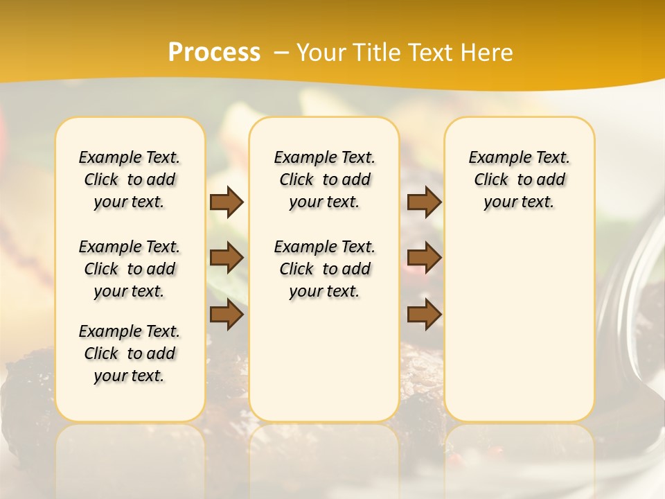 Dinner Fork Arugula PowerPoint Template