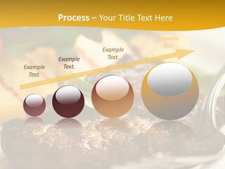 Dinner Fork Arugula PowerPoint Template