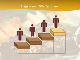 Dinner Fork Arugula PowerPoint Template