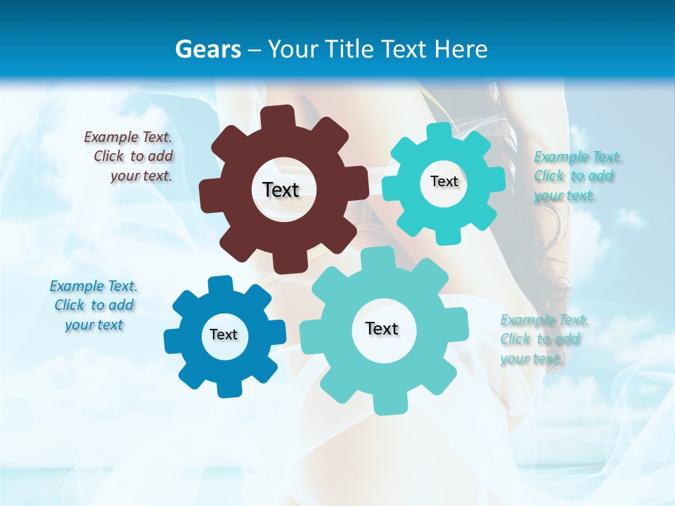 Paradise Happy Blue PowerPoint Template