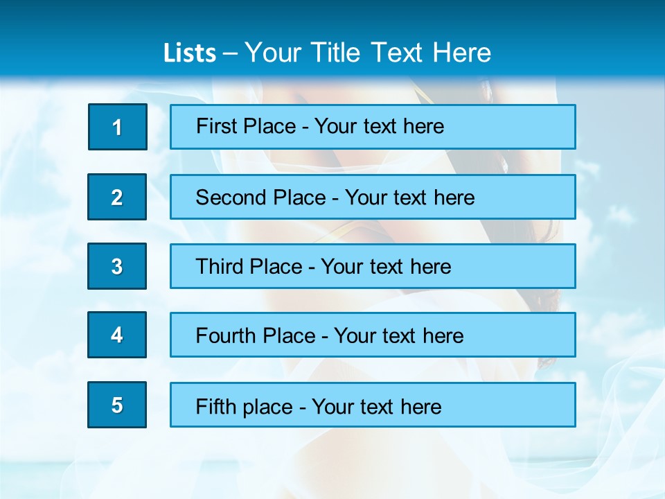 Paradise Happy Blue PowerPoint Template