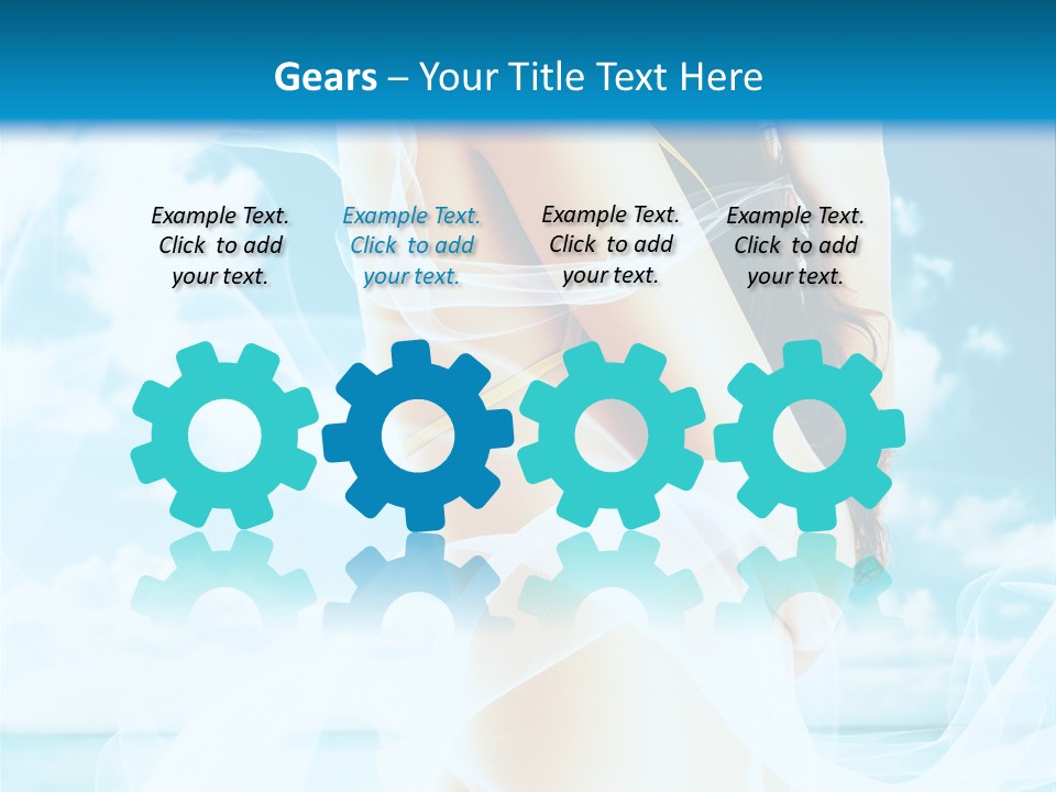 Paradise Happy Blue PowerPoint Template