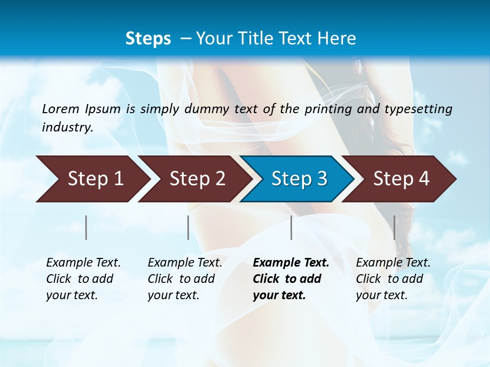 Paradise Happy Blue PowerPoint Template