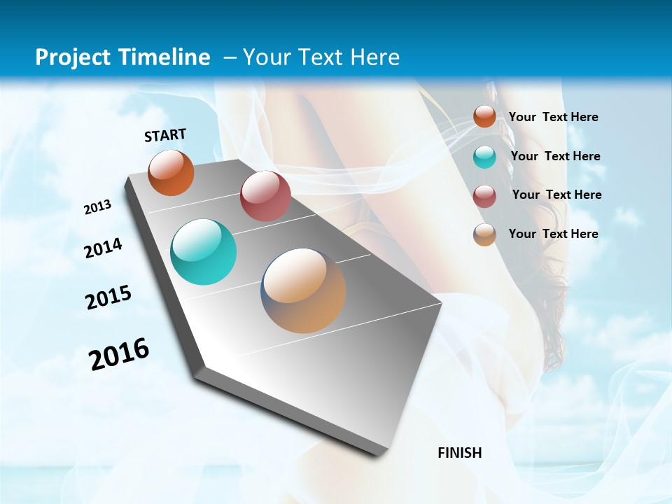 Paradise Happy Blue PowerPoint Template