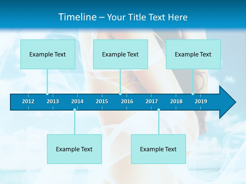 Paradise Happy Blue PowerPoint Template