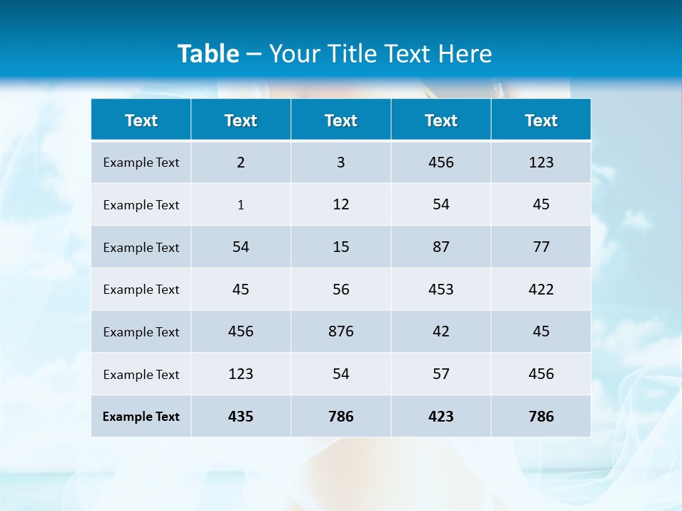Paradise Happy Blue PowerPoint Template