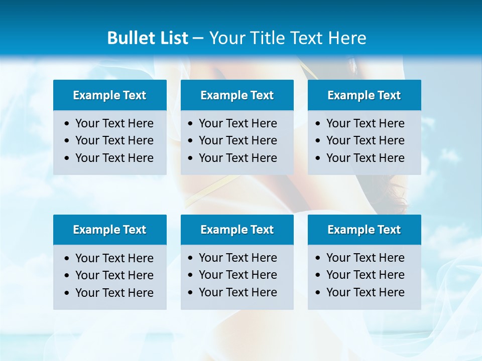 Paradise Happy Blue PowerPoint Template