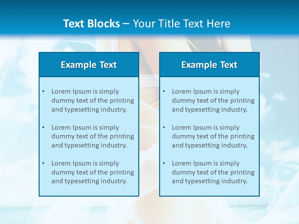 Paradise Happy Blue PowerPoint Template