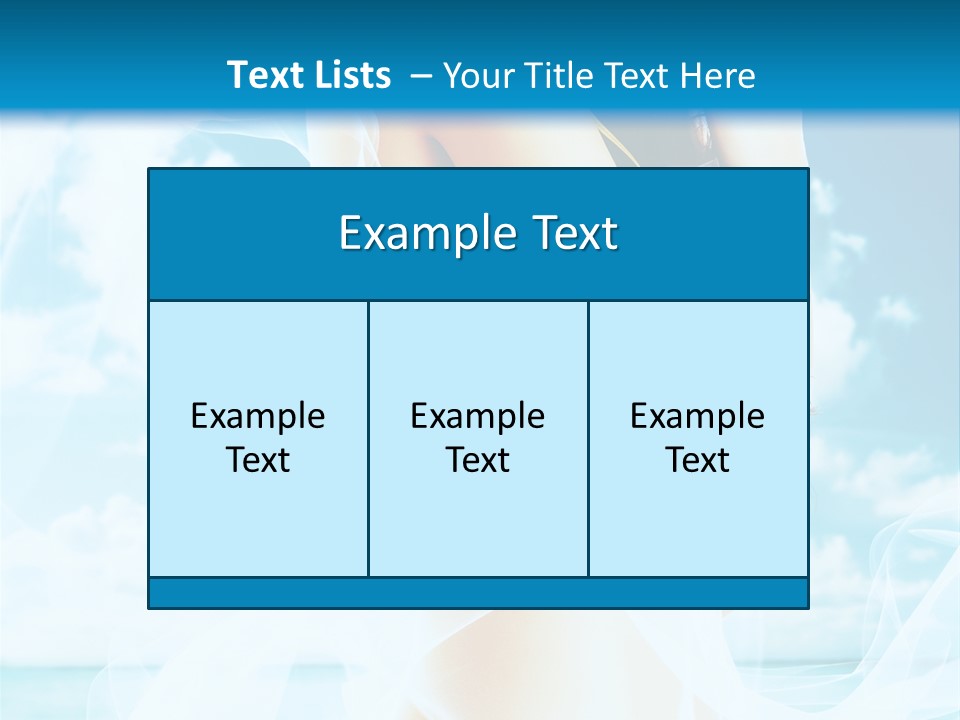 Paradise Happy Blue PowerPoint Template