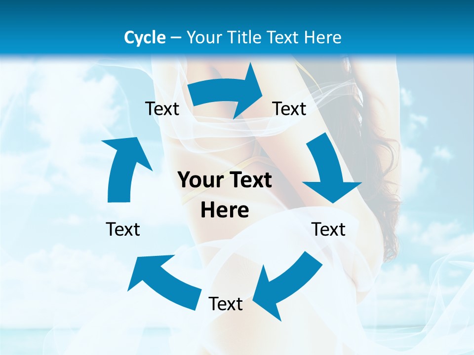 Paradise Happy Blue PowerPoint Template