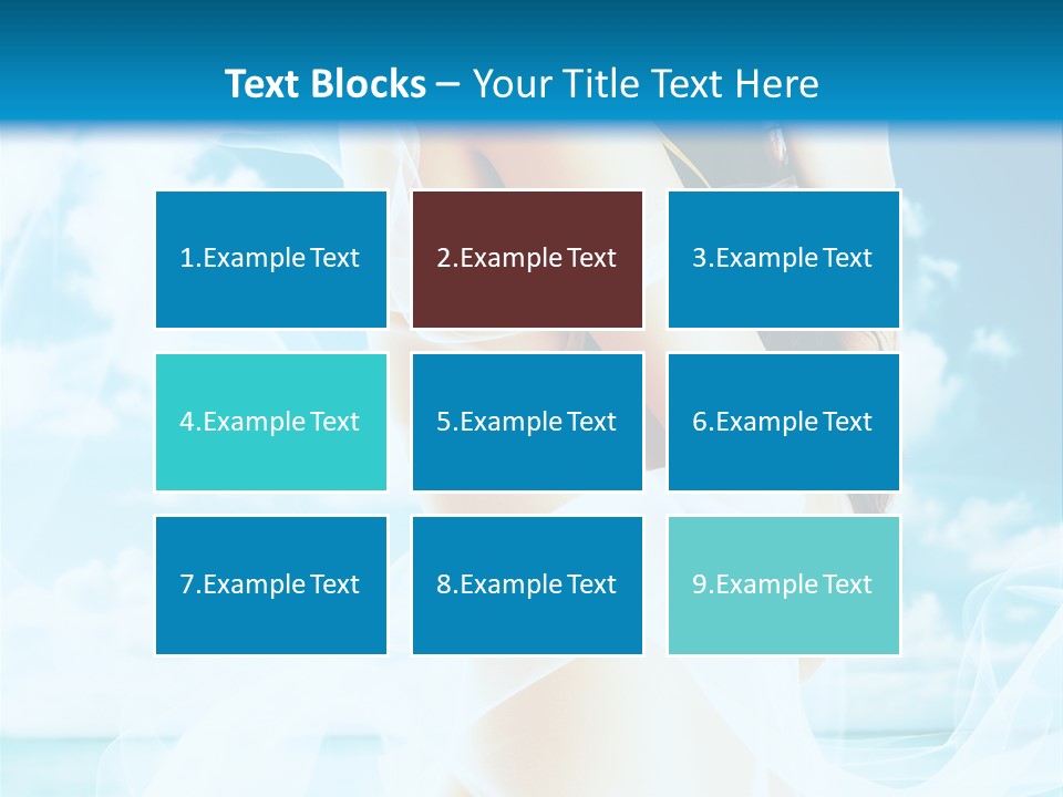 Paradise Happy Blue PowerPoint Template