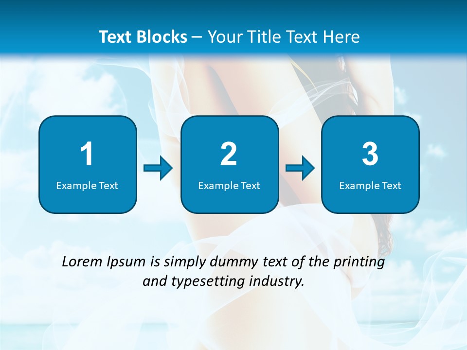 Paradise Happy Blue PowerPoint Template