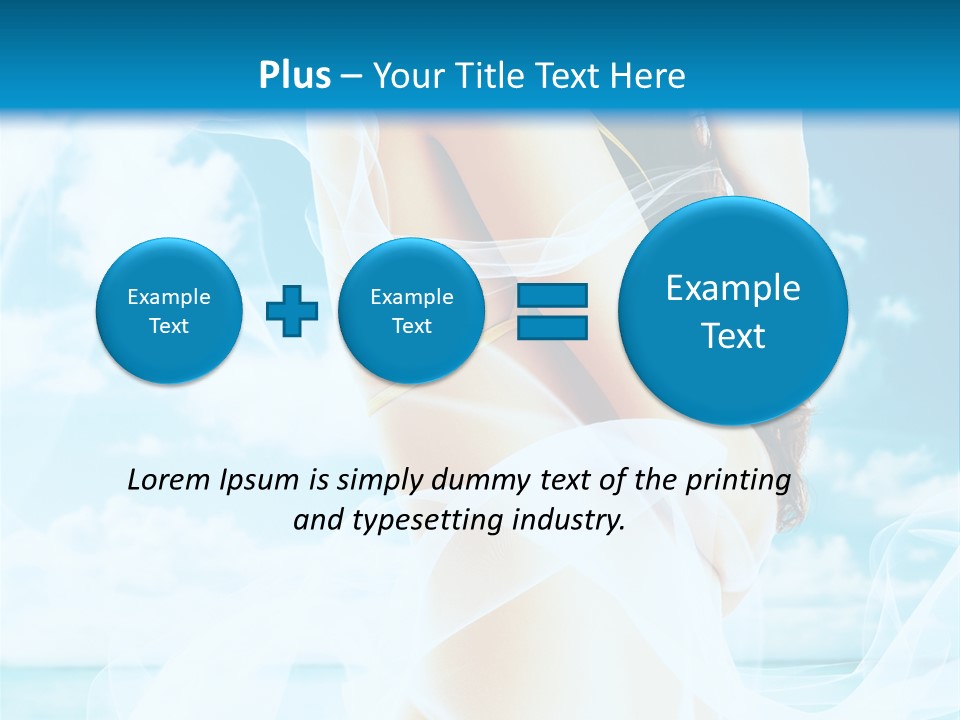 Paradise Happy Blue PowerPoint Template