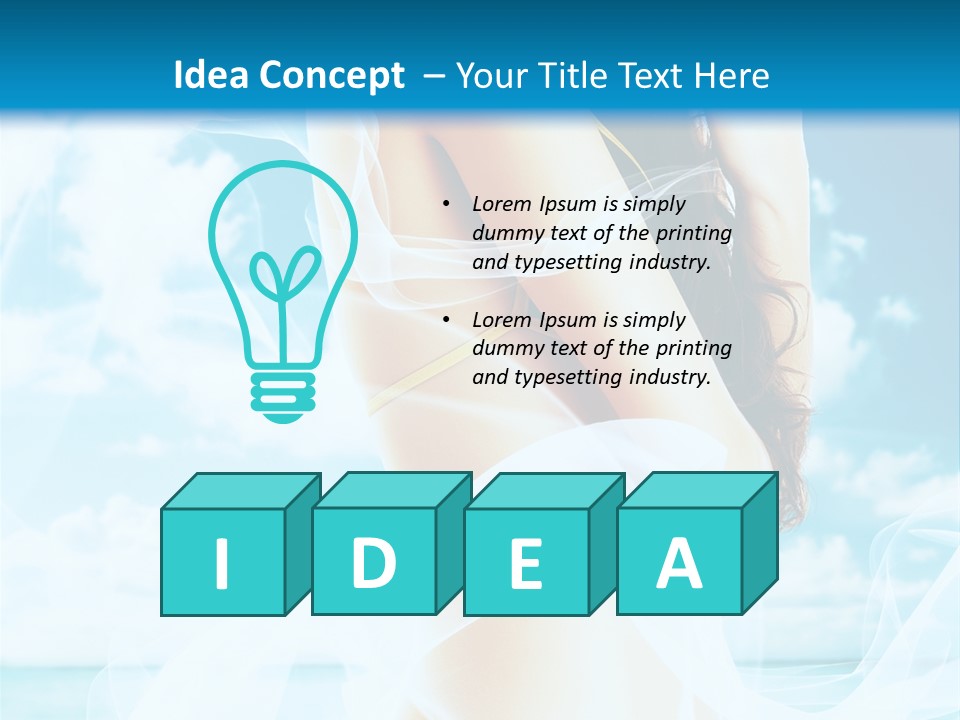 Paradise Happy Blue PowerPoint Template