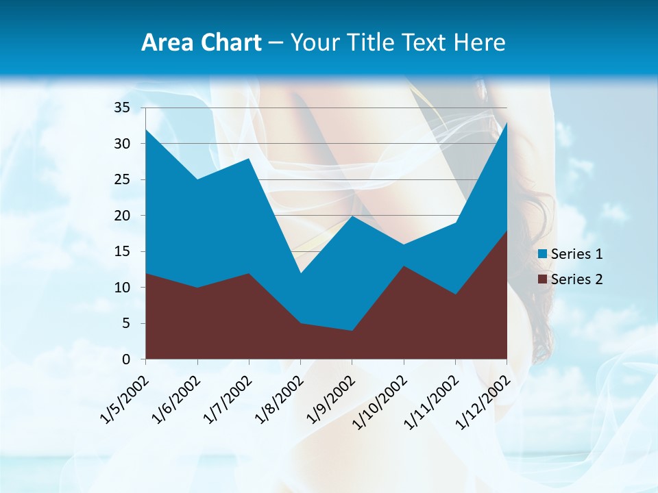 Paradise Happy Blue PowerPoint Template