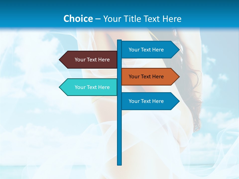 Paradise Happy Blue PowerPoint Template