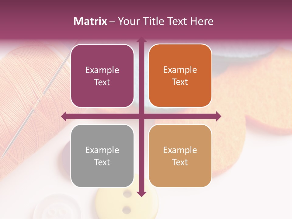 Textile Kit Sewing PowerPoint Template