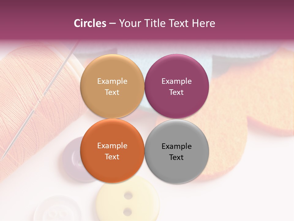 Textile Kit Sewing PowerPoint Template