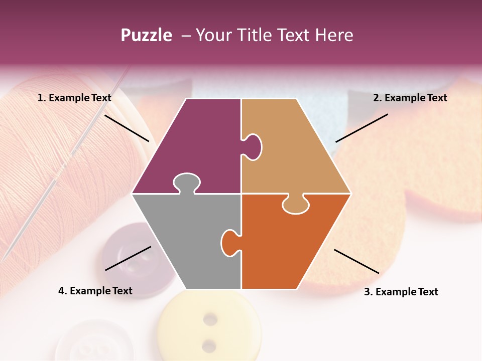 Textile Kit Sewing PowerPoint Template