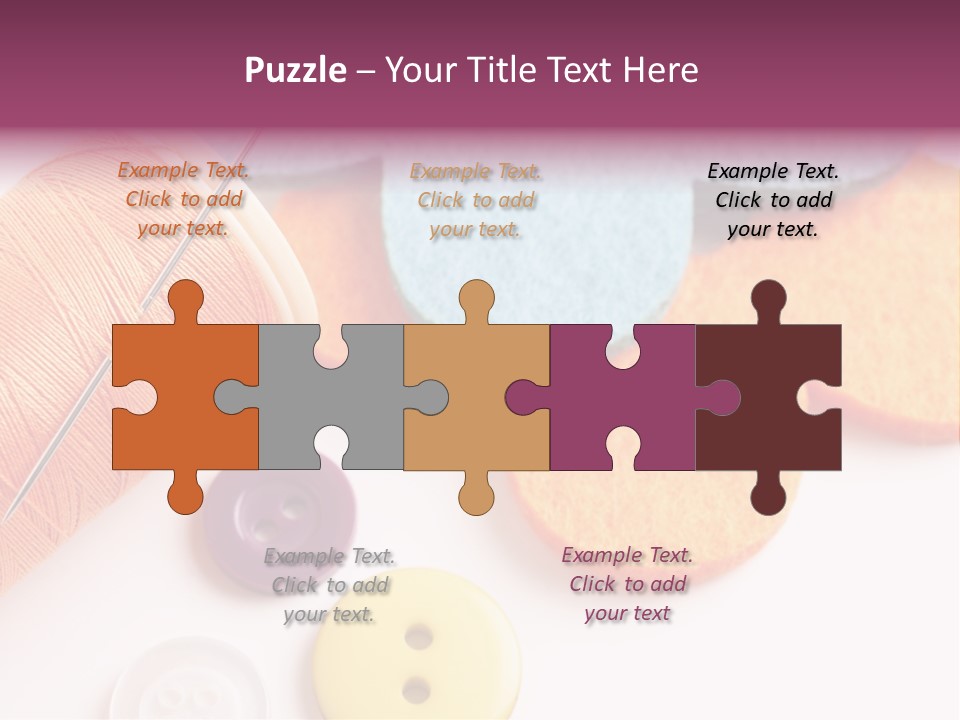 Textile Kit Sewing PowerPoint Template