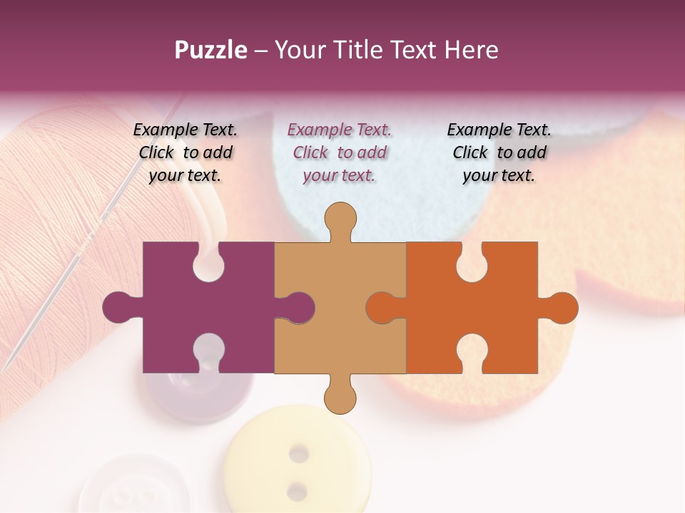 Textile Kit Sewing PowerPoint Template