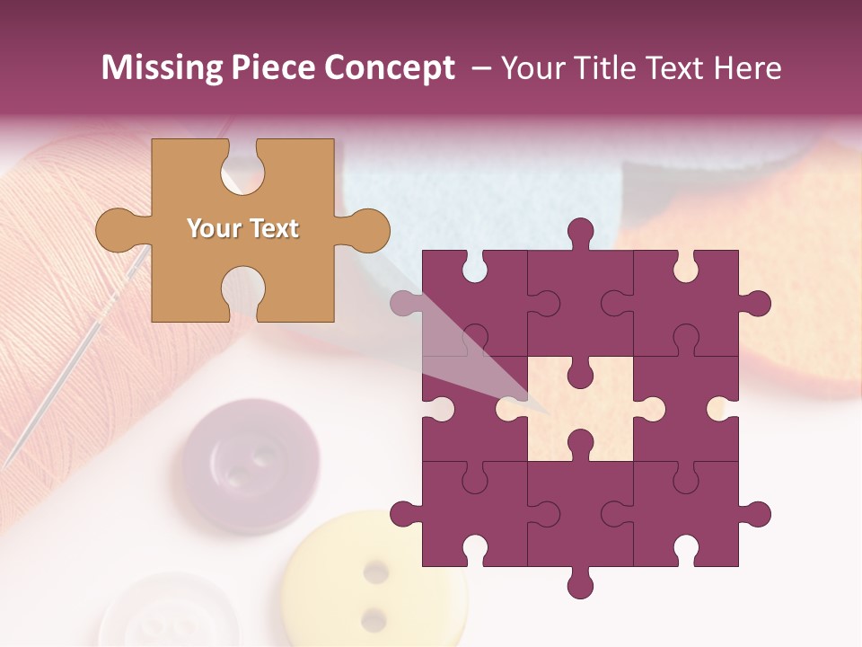 Textile Kit Sewing PowerPoint Template