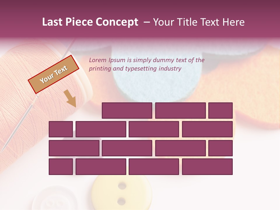 Textile Kit Sewing PowerPoint Template